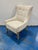 Modern Modern Wing Chair Nubby Cream Fabric. For Sale - Image 3 of 7