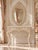 Cream Late 20th Century Turner MFG Co Rococo Style Set Ornate Cream Distressed Console Table Oval Mirror For Sale - Image 8 of 8