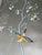Chinoiserie Silver Leaf Chinoiserie Hand-Painted Bird & Floral Wall Panels (Set of 4) For Sale - Image 3 of 6