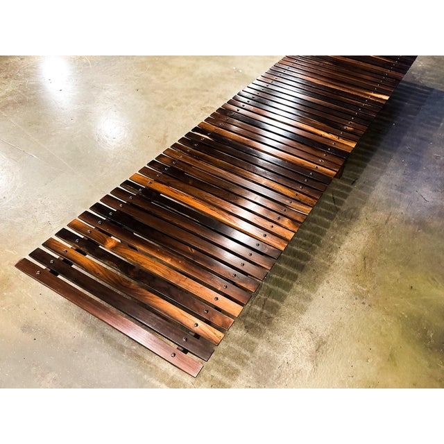 Sergio Rodrigues Mucki Bench in Rosewood, Sergio Rodrigues, 1958 For Sale - Image 4 of 17