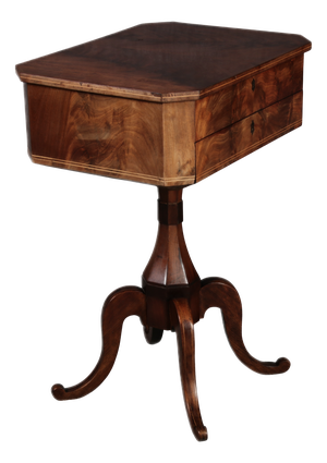 Antique Victorian Sewing Table in Mahogany, 1800s