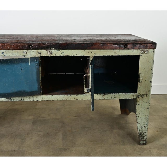 Early 20th Century French 20th Century Industrial Work Bench For Sale - Image 5 of 11