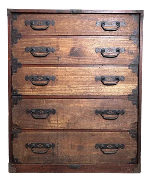 Taishō Era Kimono Tansu Chest of Drawers, Japan, 1920s