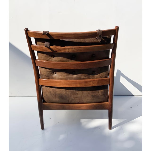 Läckö Lounge Chair in Leather by Ingemar Thillmark for Ope Möbler, 1960s For Sale - Image 4 of 13