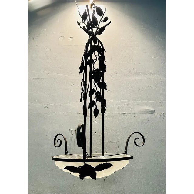 Art Deco French Ceiling Lamp For Sale - Image 9 of 9