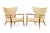 1960s Mid Century Wingback Lounge Chairs Attributed to Paul McCobb for Directional — Walnut Frames — Reupholstery Included For Sale In Los Angeles - Image 6 of 16