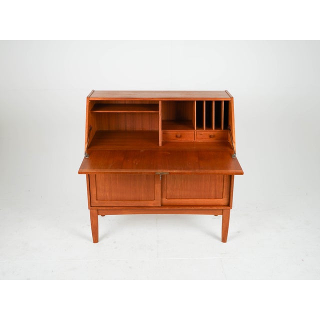 Brown Mid-Century Teak Secretary by H.W. Klein for Bramin, 1960s For Sale - Image 8 of 13