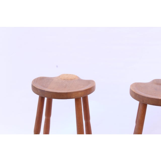 Oak Bar Stools, Set of 2 For Sale - Image 11 of 18