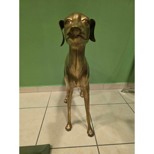 1920s Brass Greyhound Sculpture, 1920s For Sale - Image 5 of 18
