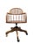 Vintage Cane Back Swivel Captain’s Desk Chairs by Min-Lee – Pair For Sale - Image 10 of 12