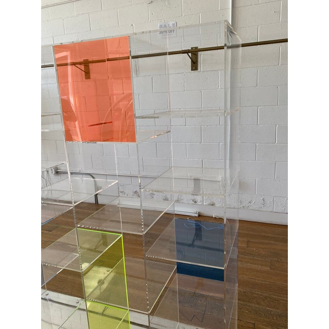 20th Century Plexiglass Shelf Unit Chairish