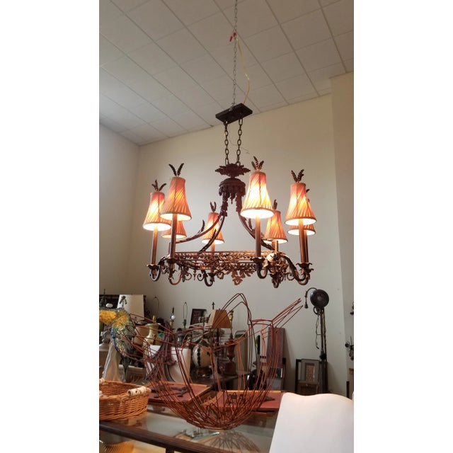 French Country Style Chandelier For Sale - Image 4 of 10