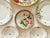 Japanese Vintage Floral Hand‑Painted Wall Plate Collection / Grouping - Set of 7 For Sale - Image 3 of 12