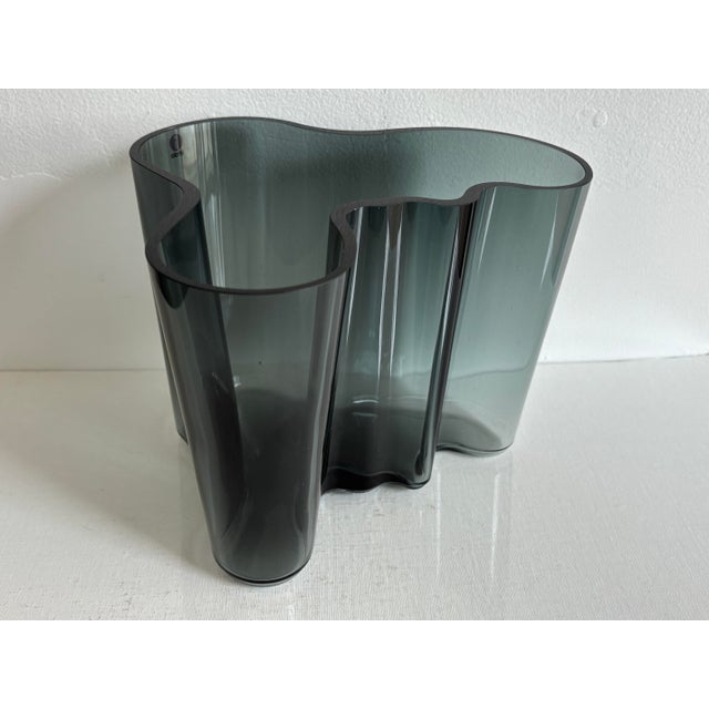 Iittala Alvar Aalto Ittala Glass Vase For Sale - Image 4 of 8
