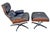 Black 1970s Mid Century Eames Style Lounge Chair and Ottoman by Plycraft For Sale - Image 8 of 18