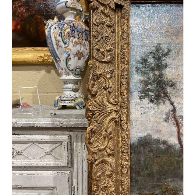 19th Century French Landscape Painting Signed Corot in Original Giltwood Frame For Sale - Image 13 of 18