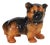 Vintage German Shepherd Puppy Figurine in Ceramic, Italy, 1970s For Sale