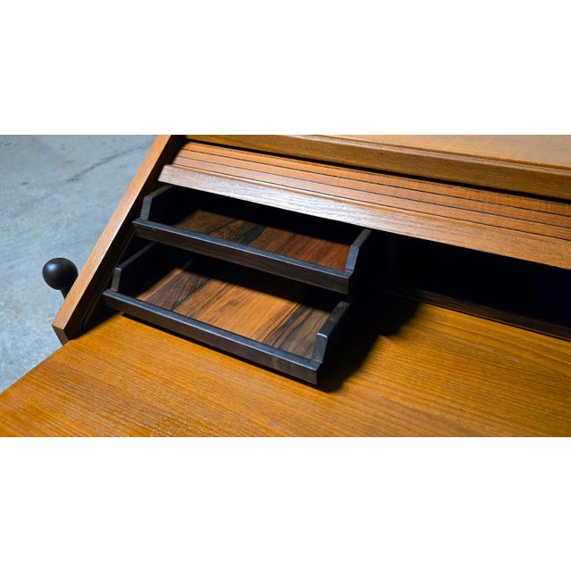 Modern Teak Secretaire Desk by Fratelli Proserpio, Italy, 1960 For Sale - Image 10 of 11