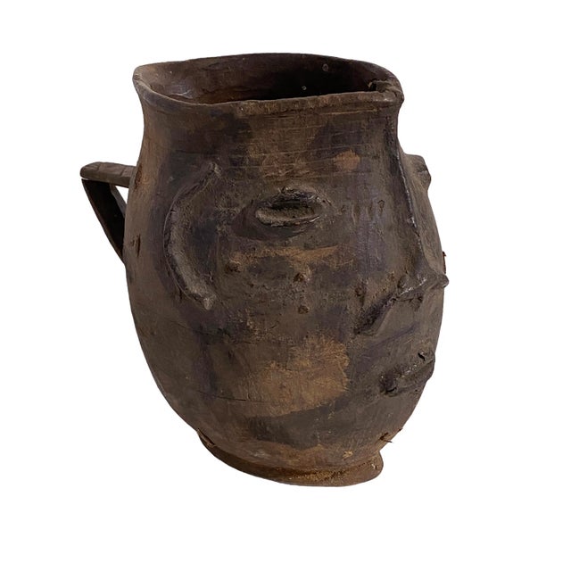 Wood African Tribal Kuba Wooden Cup Figural Head For Sale - Image 7 of 8