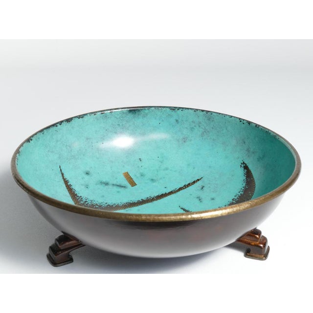 Art Deco Dinanderie Ikora Bowl by WMF, Germany, 1930s For Sale - Image 9 of 18