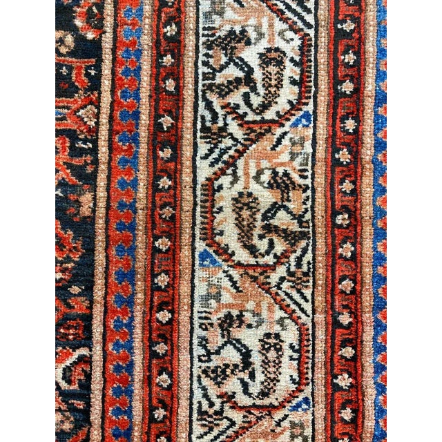 1910s Antique Persian Malayer Area Rug 10'0" X 20'0" For Sale - Image 4 of 13