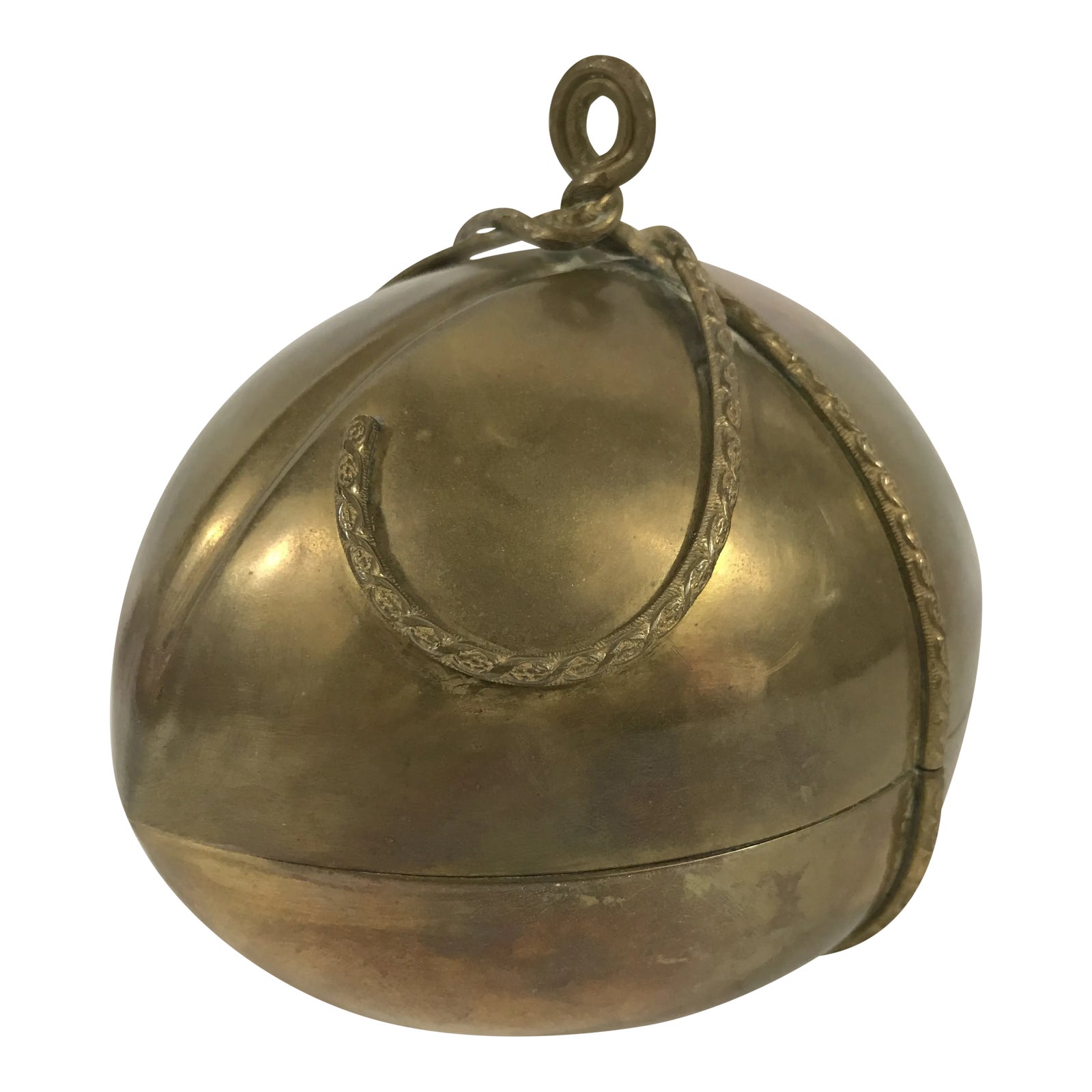 Neiman Marcus Brass Trinket Box Chairish