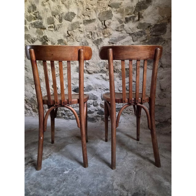 Vintage French Bistro Chairs by Mahieu & Guillaume, 1930s, Set of 4 For Sale - Image 18 of 18