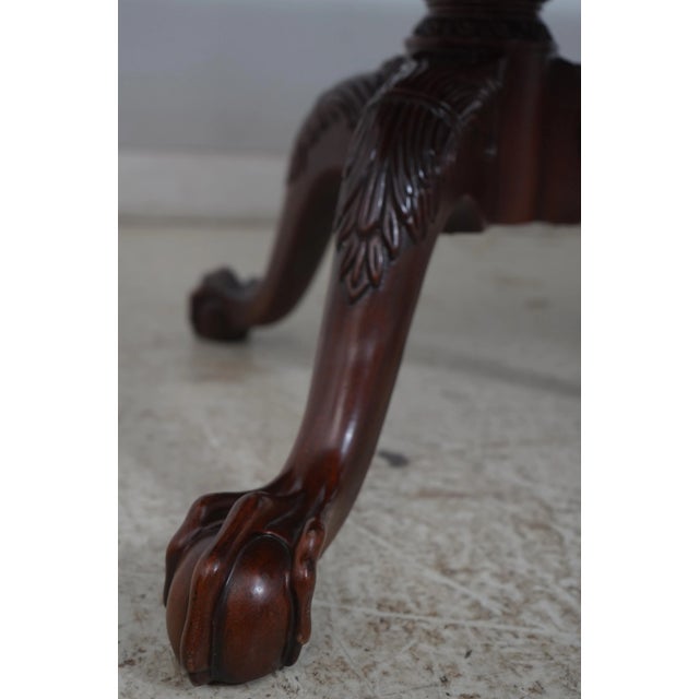 Wood Councill Craftsmen Mahogany Inlaid Double Pedestal Dining Table For Sale - Image 7 of 18