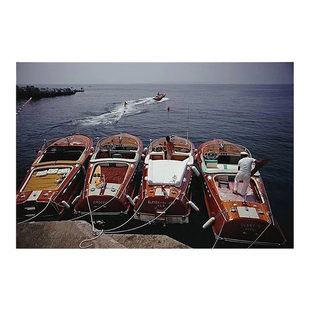 Slim Aarons - Hotel Du Cap Eden Roc - Riva Boats - Estate Edition, 1969 For Sale