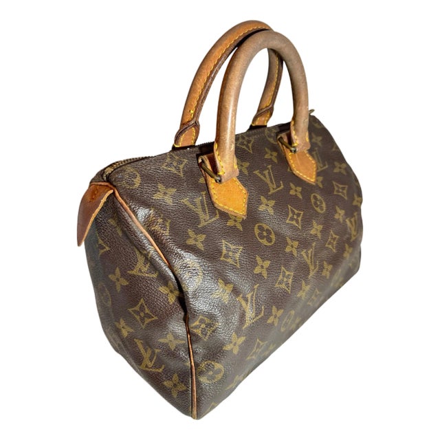 Vintage LOUIS VUITTON Brown Monogram Canvas Speedy 30, Most popular Mini Bag For Sale
