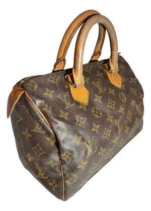 Vintage LOUIS VUITTON Brown Monogram Canvas Speedy 30, Most popular Mini Bag