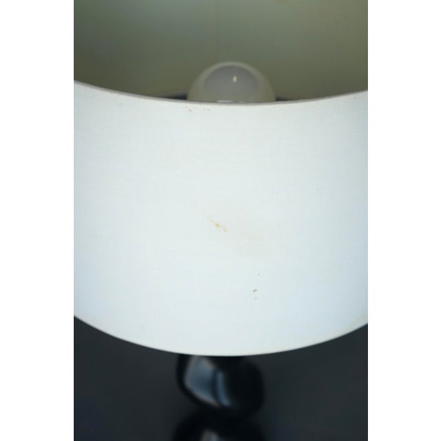 Model 42 Sculptural Ebonised Wood Table Lamp from Temde Leuchten, 1970s For Sale - Image 11 of 14