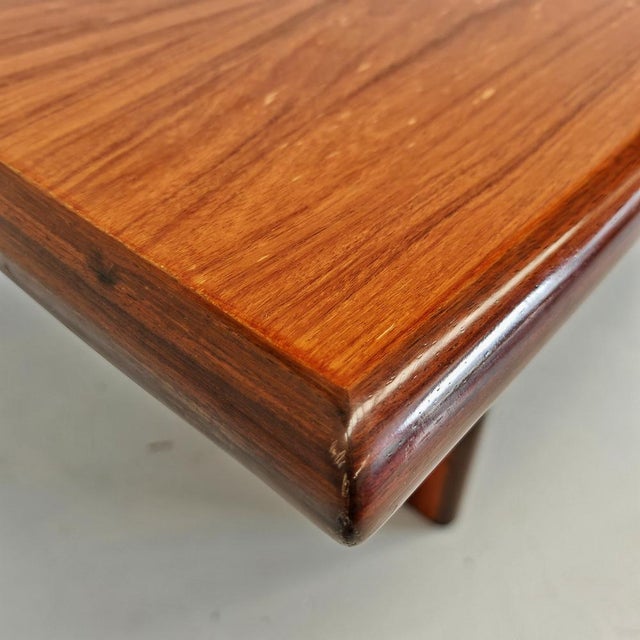 Large Vintage Walnut Rectangular Table, 1970s For Sale - Image 17 of 18