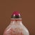 Glass Vintage Peking Glass Enamel Landscape Snuff Bottle With Pink Stone Stopper For Sale - Image 7 of 9