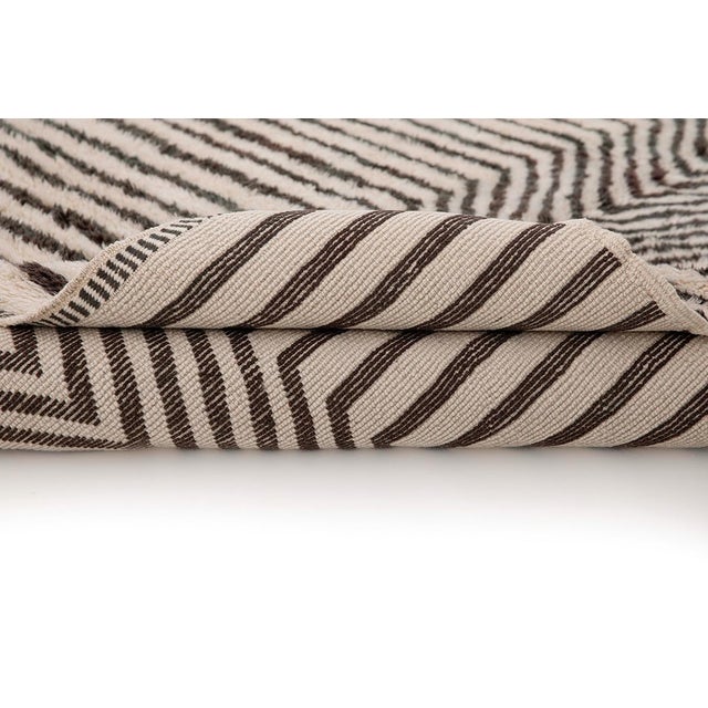 Textile Striking Hand-Knotted Wool Rug by Azele Studio For Sale - Image 7 of 10