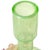 Antique Vaseline Uranium Reactive Glass Art Glass Flower Vase With Applied Vine Leafs and Flower Buds For Sale - Image 10 of 11