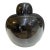 Tobia Scarpa for Venini Murano Opachi Black Lidded Vase, 1979 For Sale