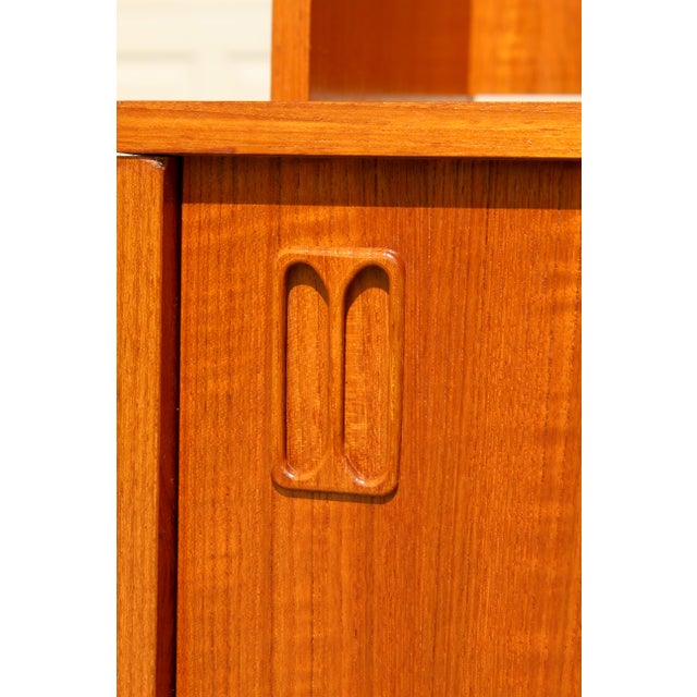 Mid-Century Danish Teak Bookcase, 1970s Stackable Scandinavian Storage Cabinet For Sale - Image 15 of 18