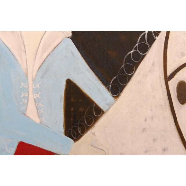 Large Contemporary Equestrian Oil Painting. Horse Painting 200 X 180 Cm (Goya) For Sale - Image 6 of 13