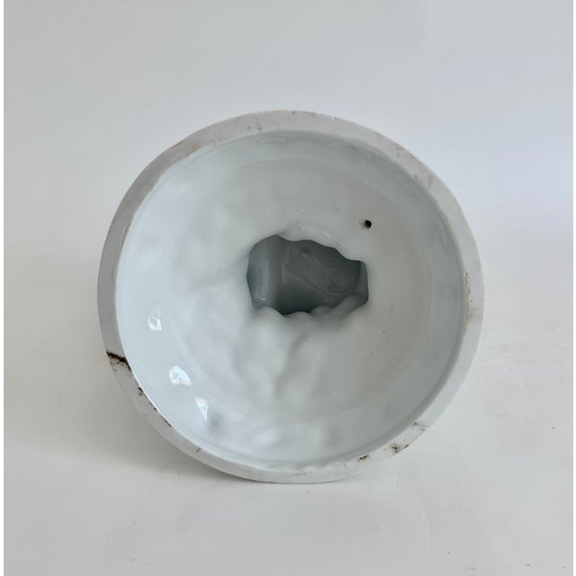 Ceramic Porcelain Blanc De Chine Nautilus Shell Vase For Sale - Image 7 of 7