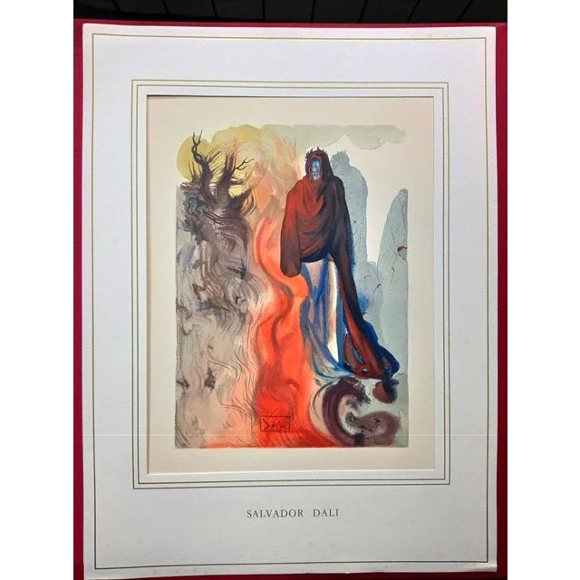 Salvador Dali, La Divine Comédie: Enfer 34, Apparition de Dité, Engraving Plate, 1960 For Sale - Image 6 of 6