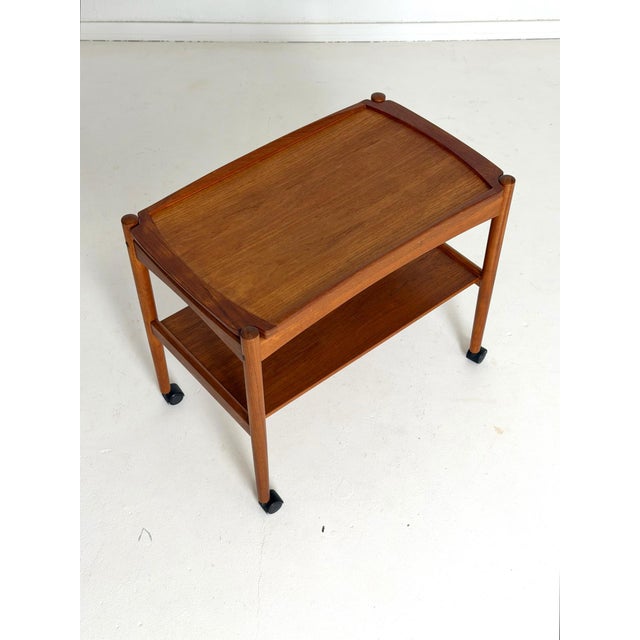 Contemporary Teak Trolley from Poul Hundevad, 1960s For Sale - Image 3 of 12