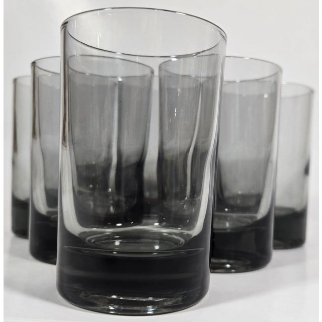 Gray Smoky Gray Shot Glasses- Set of Seven For Sale - Image 8 of 8