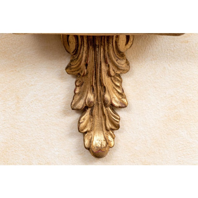 Vintage Gilt Louis XVI Style Wall Display Shelves With Plate Holders—A Pair For Sale - Image 9 of 9