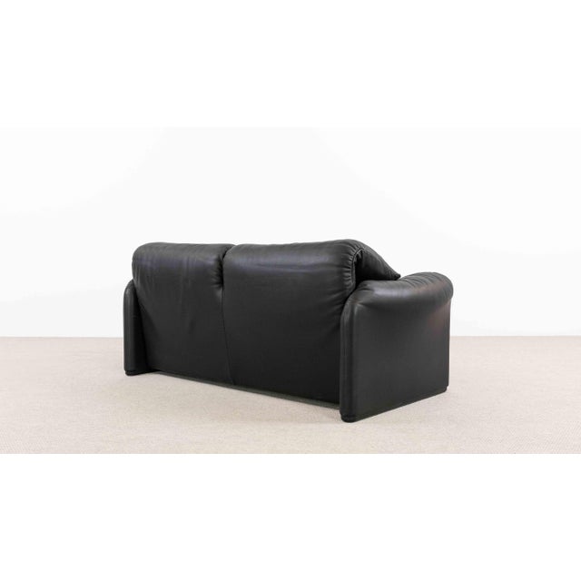 Animal Skin Maralunga 2-Seater Leather Sofa by Vico Magistretti from Cassina, 1990s For Sale - Image 7 of 18
