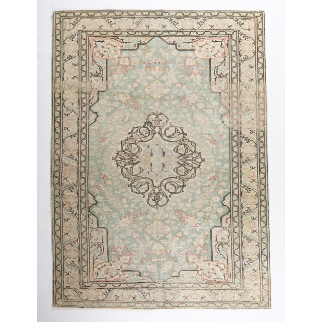 This listing is for an exceptional vintage handmade Turkish rug coming from Kayseri.i can say the wool is very soft it is...