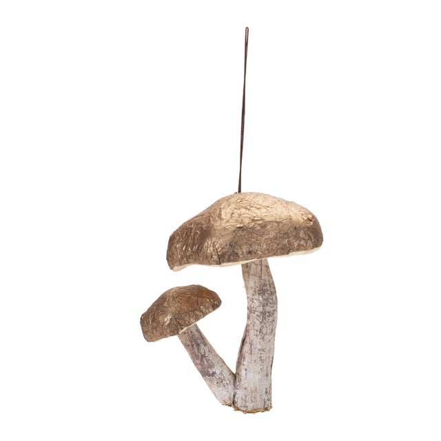 Infuse your holiday decor with rustic charm and woodland magic with the Double Mushroom Ornament Set. These ornaments...