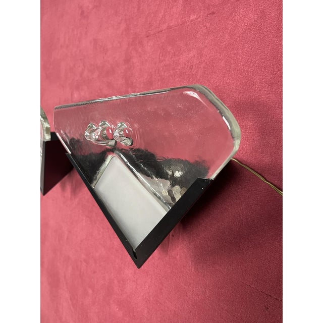 Murano Glass Wall Lamps, 1970s, Set of 2 For Sale - Image 14 of 18