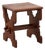 Belgian Arts & Crafts Oak Stool, 1890 For Sale