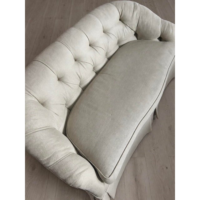 Greige Century Furniture Tufted Loveseat. For Sale - Image 8 of 8